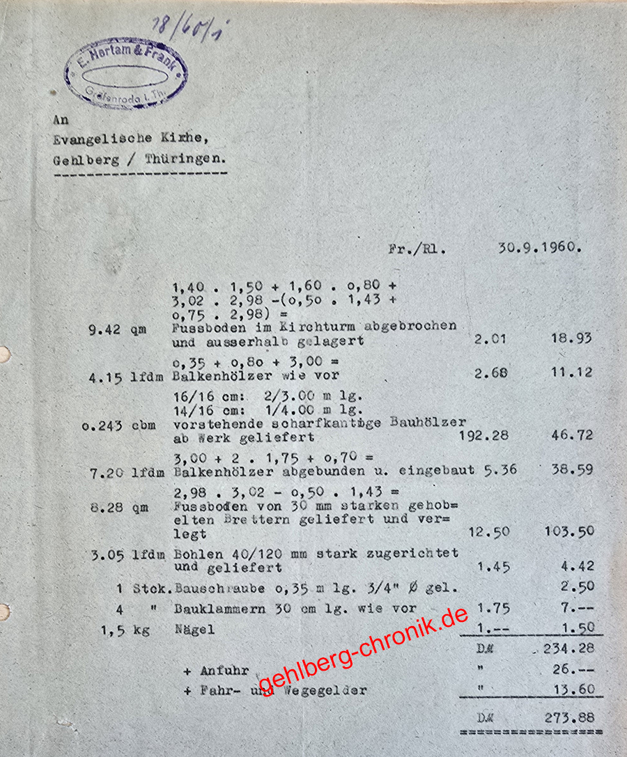 1960 024 Kirchenrechnung