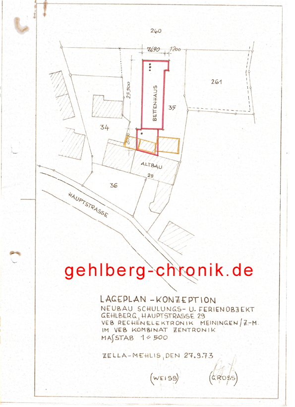 1973 004 Lageplan Hirschanbau