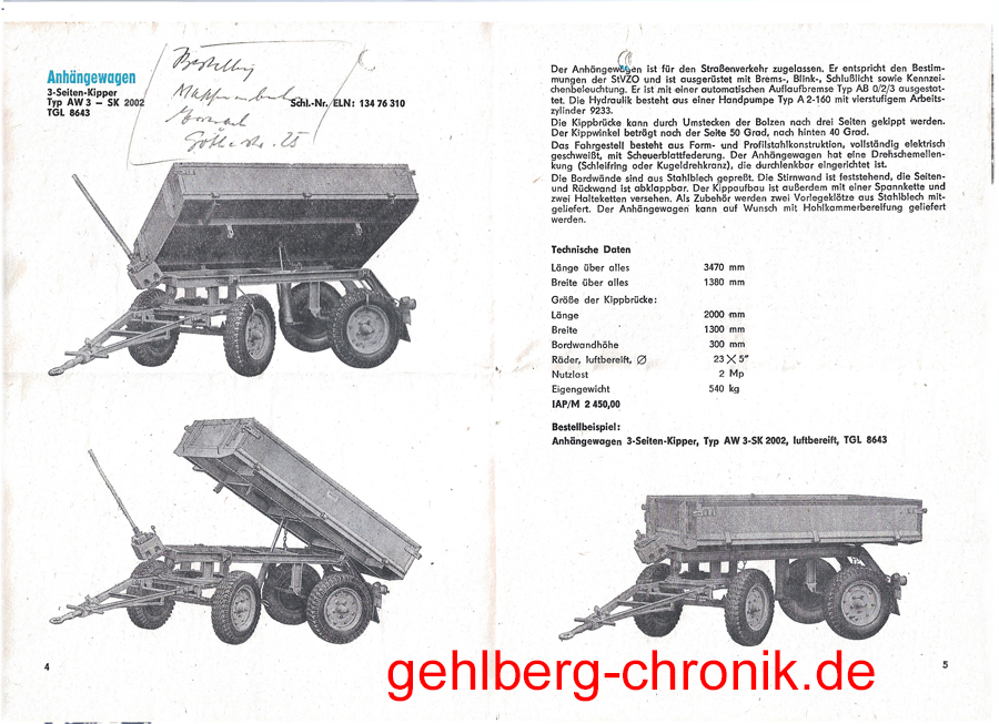 1980 010 06 06 3 Seitenkipper Anhänger
