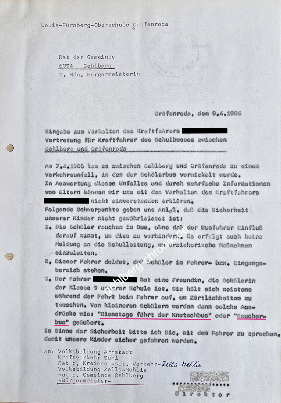 1986 015 Busbeschwerde